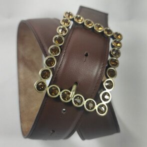 Boucle Cannes dorée marron